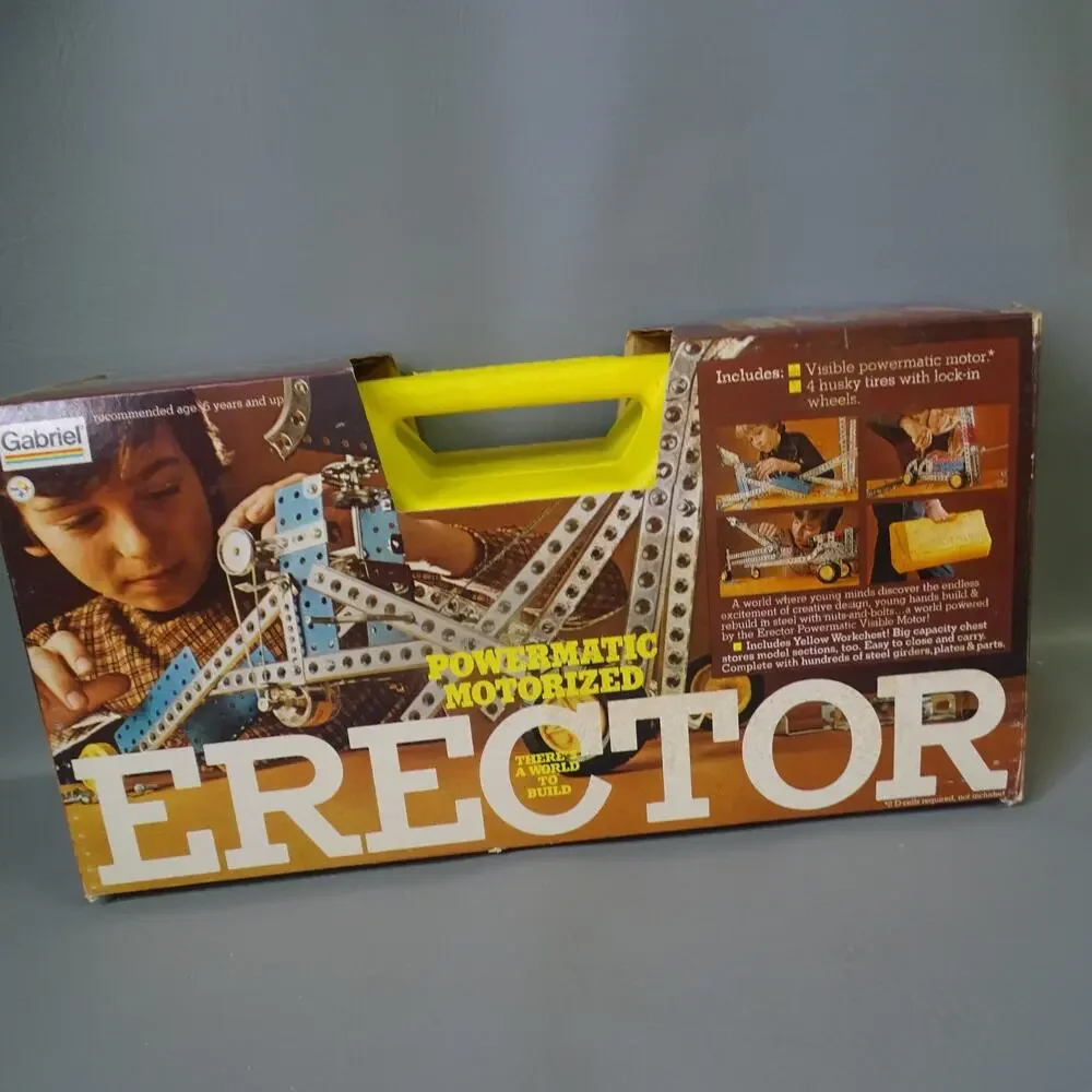 Vtg Gabriel Powermatic Motorized Erector Set #36144 Metal Building Toy